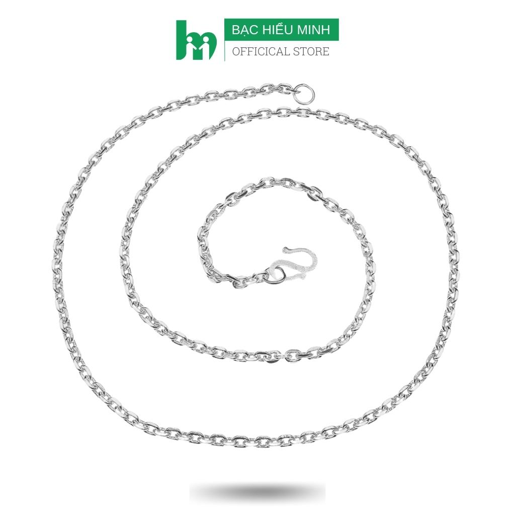Dây chuyền nữ chữ o xích loại to bạc hiểu minh dcn000x