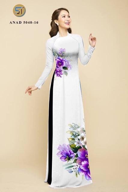 [HCM]Vải áo dài hoa eo