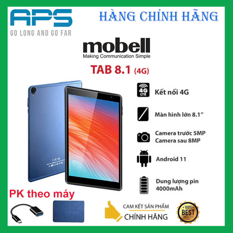 Máy Tính Bảng Tab Mobell 8.1  - Hàng chính hãng