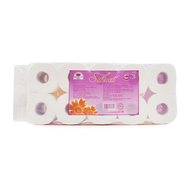 [Siêu thị WinMart] - Lốc 10 cuộn giấy vệ sinh Silkwell tím