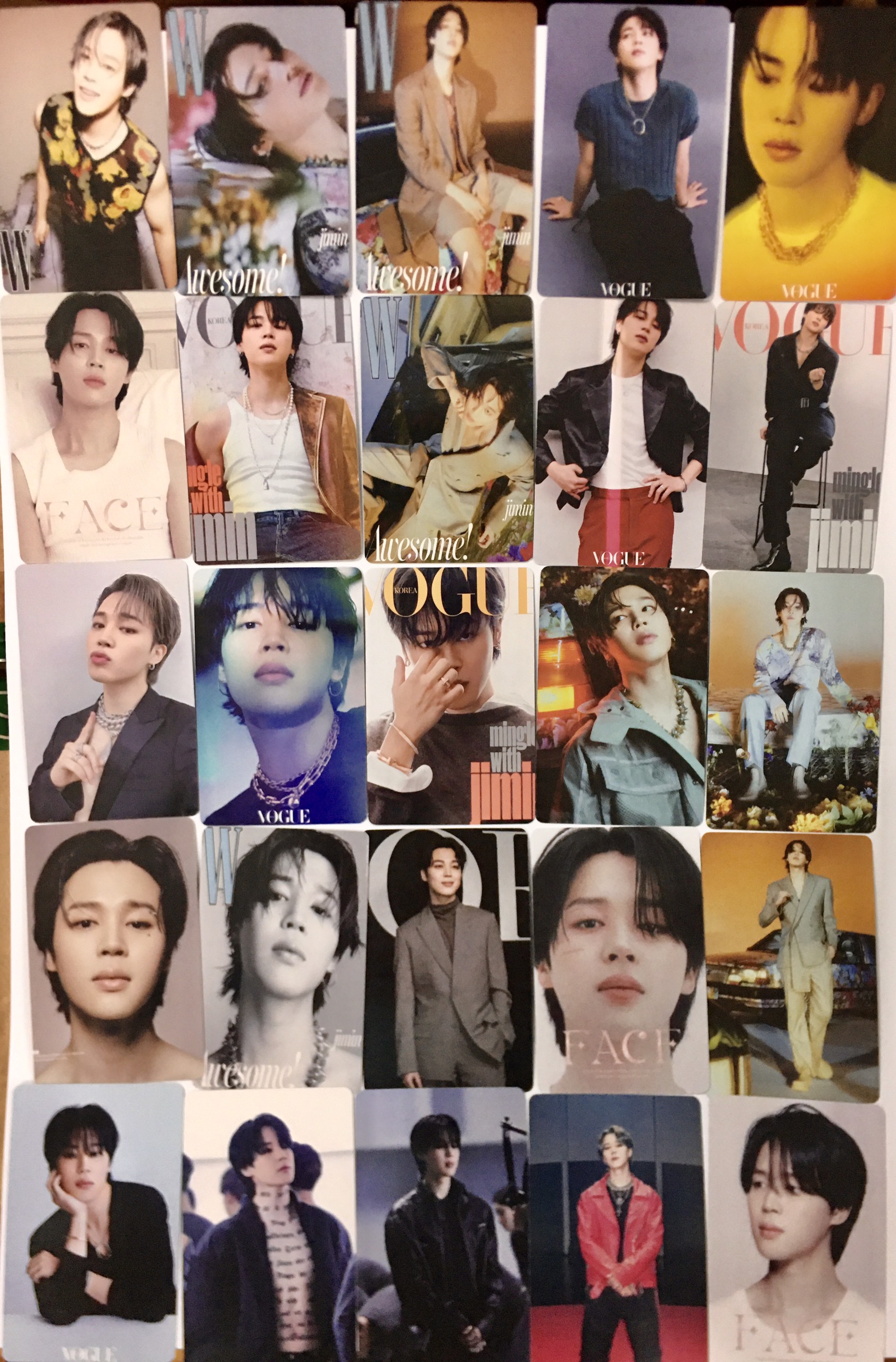 Set 55 lomo card jimin solo 2023