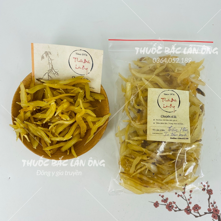 Thiên môn đông 100g, thiên môn khô, dẻo, thơm - Lãn Ông