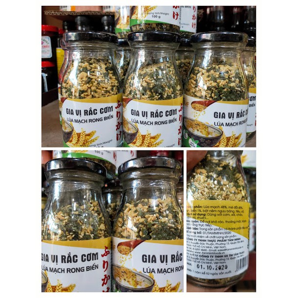 GIA VỊ RẮC CƠM LÚA MẠCH RONG BIỂN