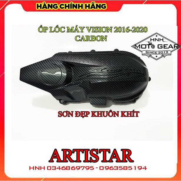 Ốp Lốc Máy Carbon Honda Vision 2016 - 2020