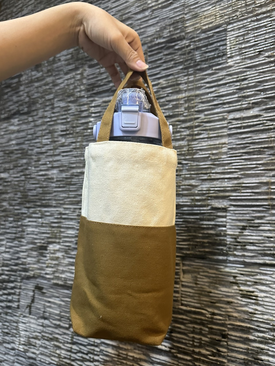 Túi Đựng Bình Nước XinhStore Mẫu Trơn