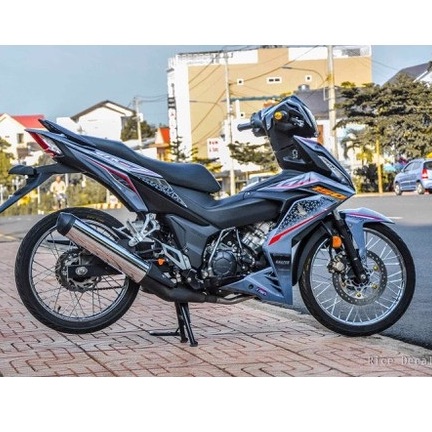 Tem rời winner 150 hoa văn dán xe xám xi măng