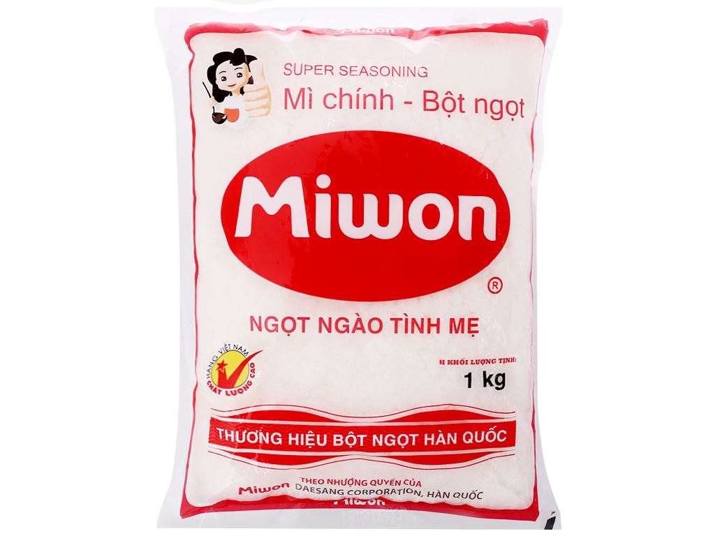 Bột ngọt Miwon gói 1kg chính hãng