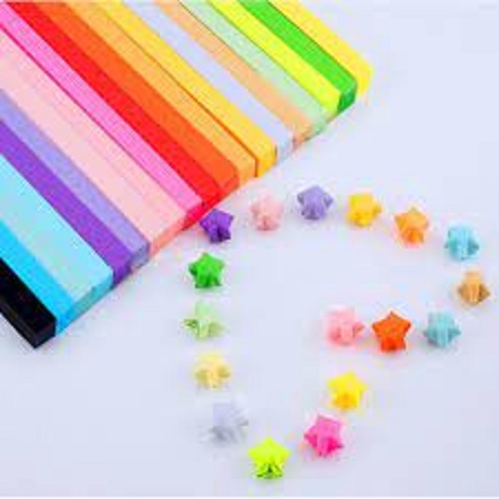 Giấy xếp sao - 1 Vĩ 10 Xấp 50 Cái
