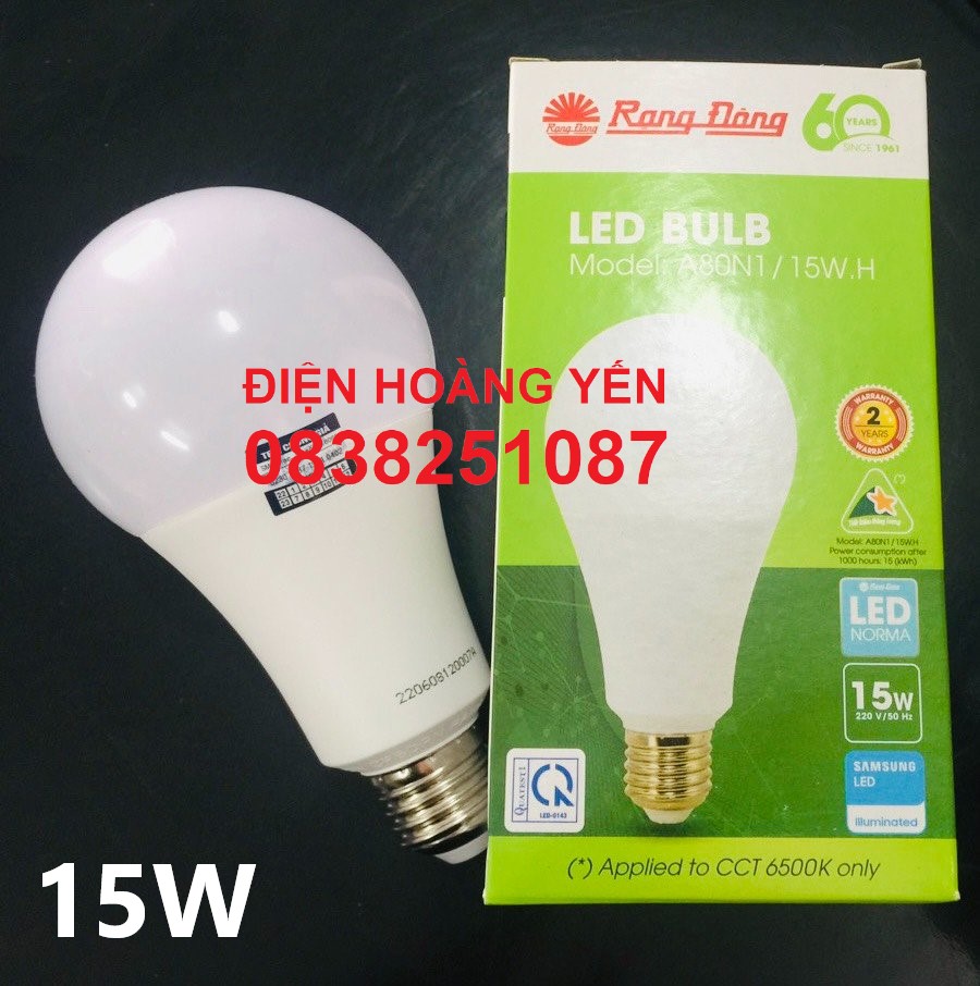 [HCM]Bóng đèn LED TRÒN 15W RẠNG ĐÔNG