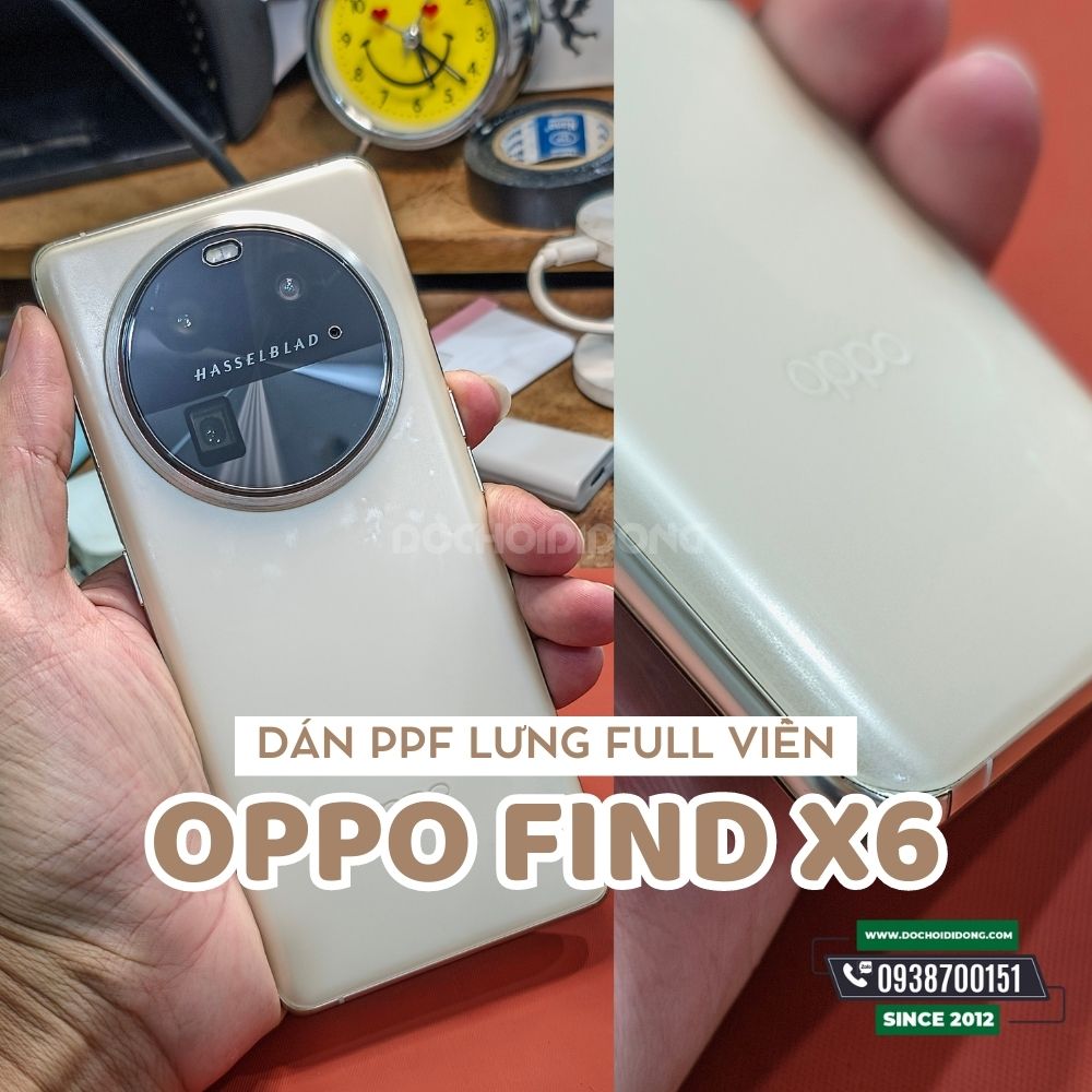 Miếng dán ppf hydorgen oppo find x6 trong, nhám, đổi màu cao cấp
