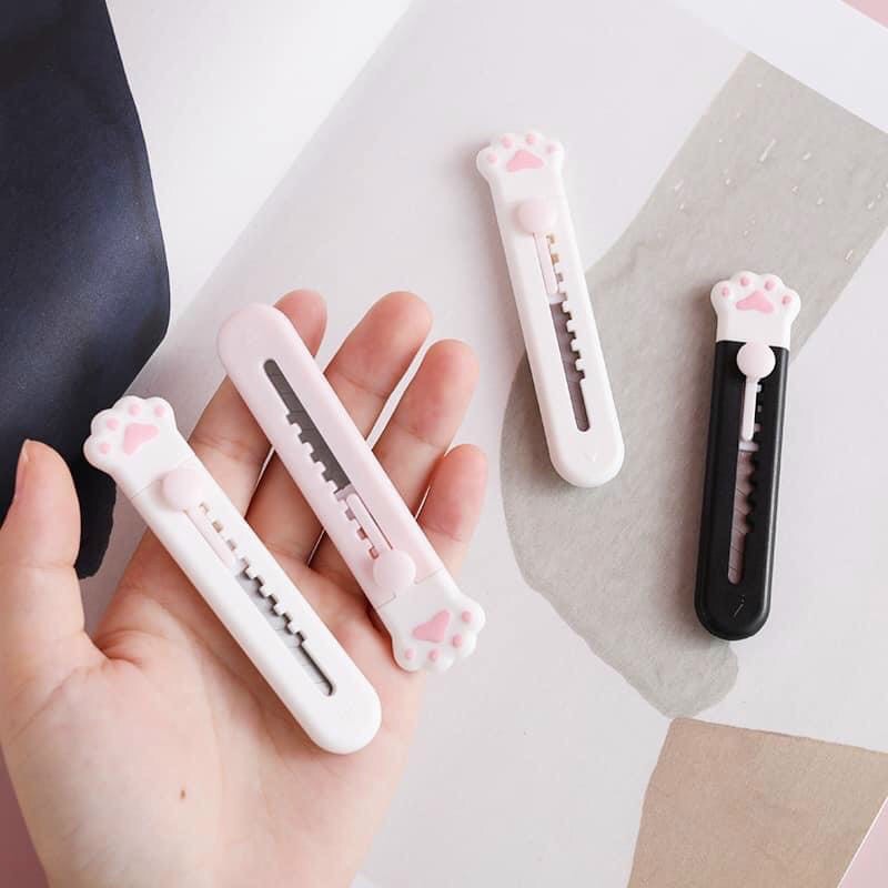 Dao Rọc Giấy Mini Cute Hình Chân Mèo