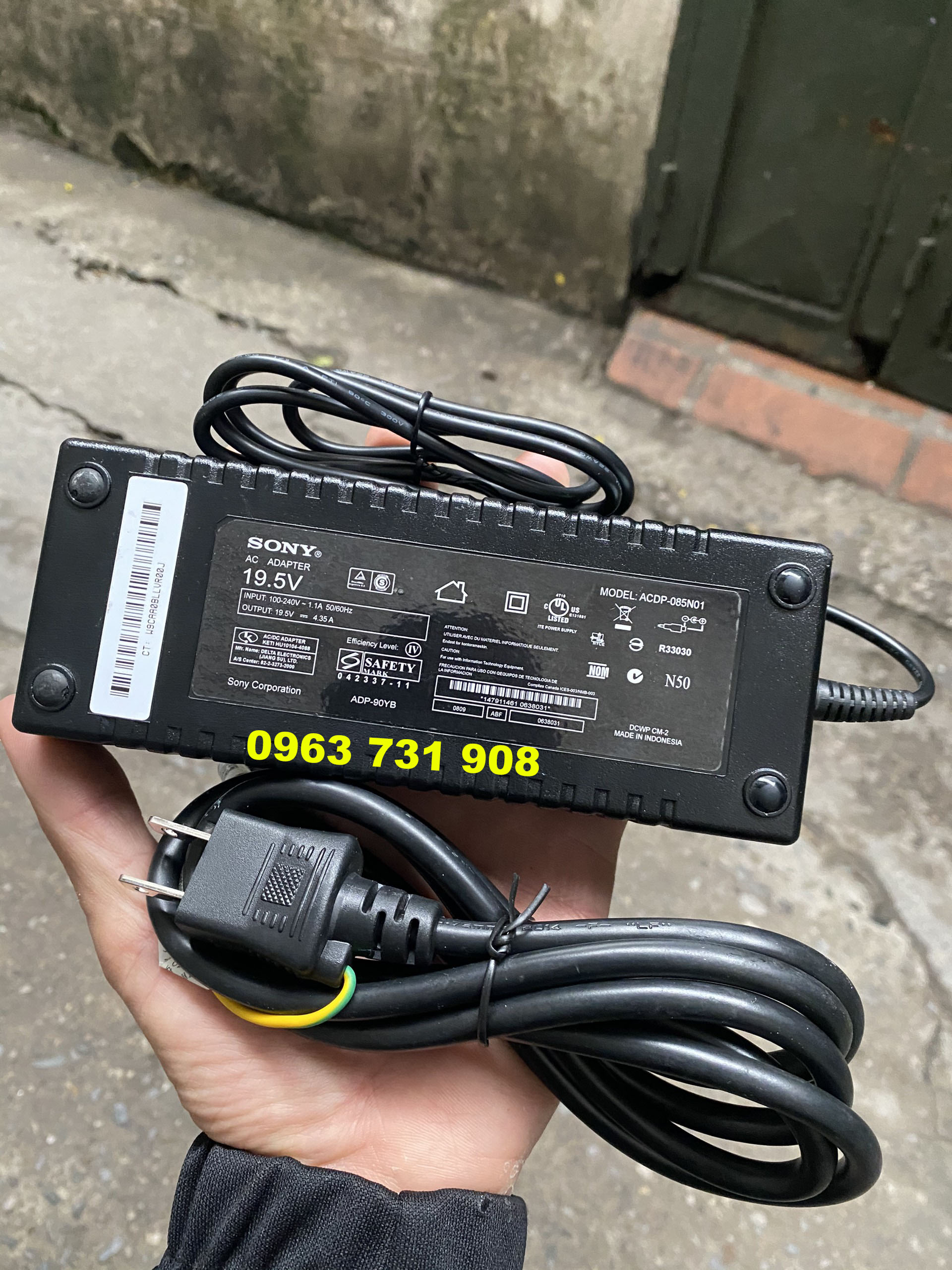 Nguồn tivi sony 19.5v-4.35a hàng indonesia