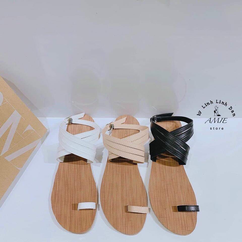 Giày sandal nữ đế thấp cánh chim size 35-42