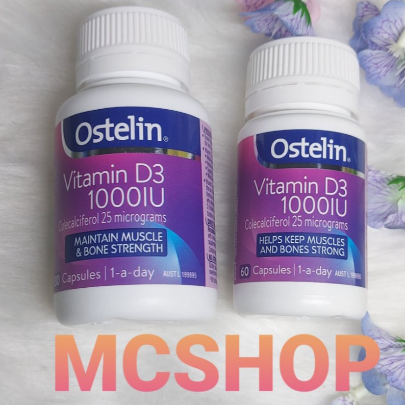 Ostelin Vitamin D3 1000IU - 60 viên