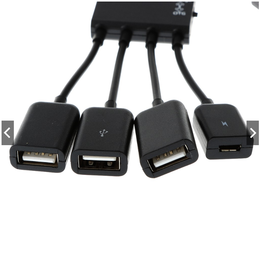 Cáp sạc 4 cổng Micro USB OTG HUB cho Samsung điện thoại Android PC