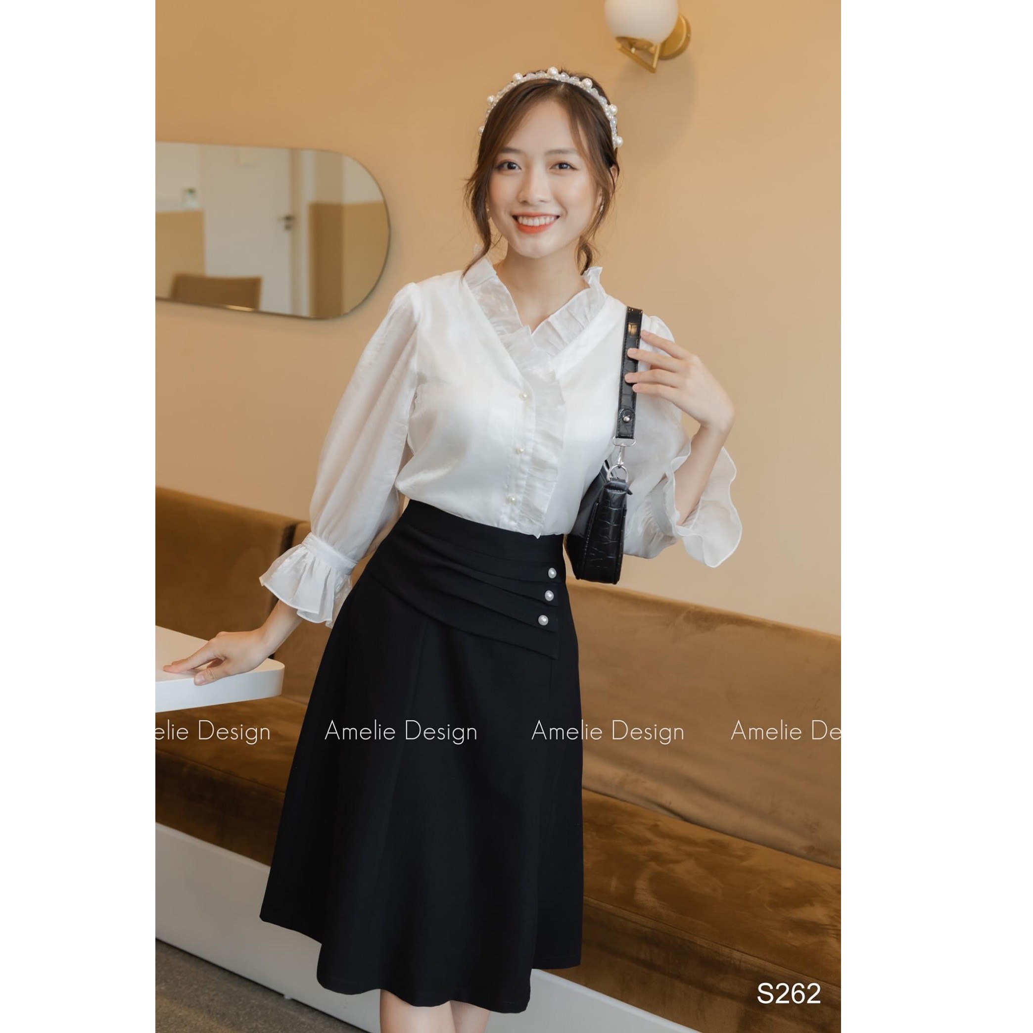 Chân váy xoè dài qua gối phong cách Hàn Quốc giá rẻ nhất tháng 42023