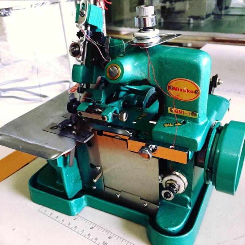 Máy vắt sổ gia đình GN1-1Misuko 3 chỉ +kèm mô tơ vắt sổ qq 150w + bàn ga