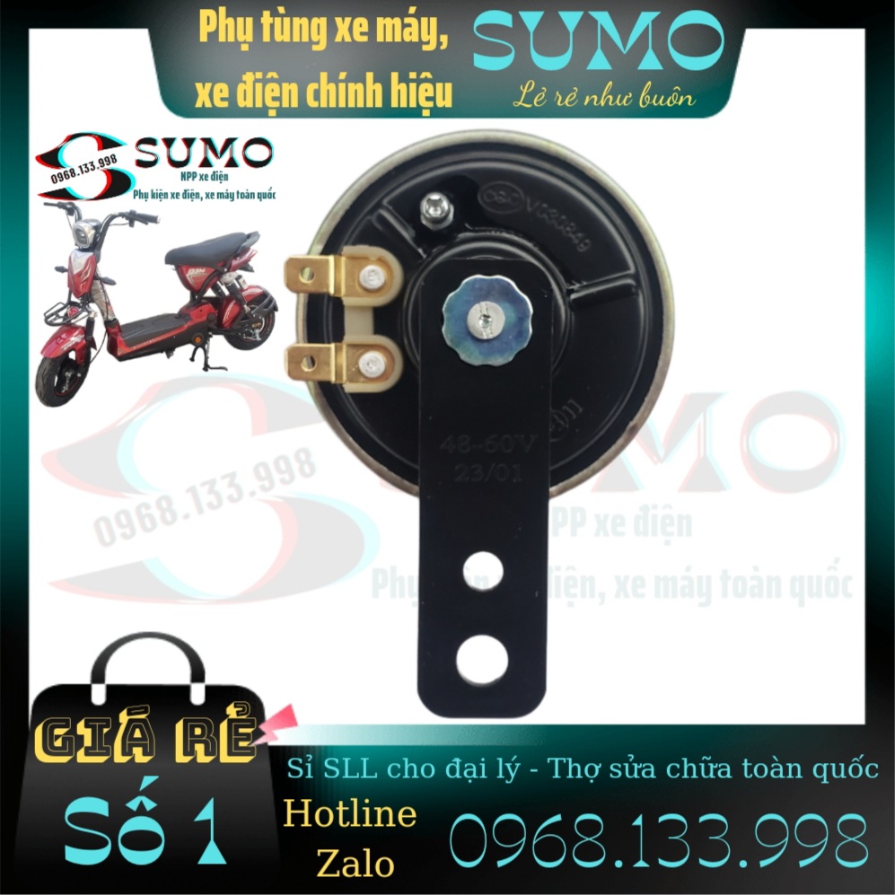 Còi đỏ xe điện 48V-60V - Phụ tùng xe SUMO