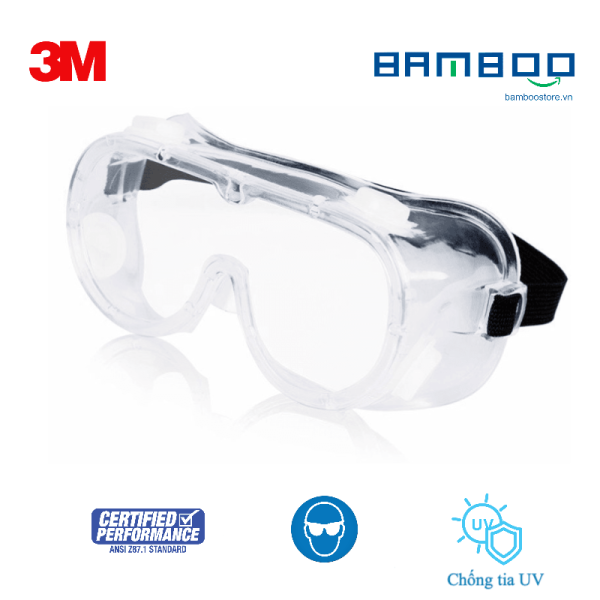 Giá bán 3M kính bảo hộ 334 chống đọng sương chống văng bắn hoá chất, hấp thụ 99% tia UV