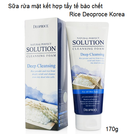 Sữa rửa mặt gạo lứt Deoproce 170g