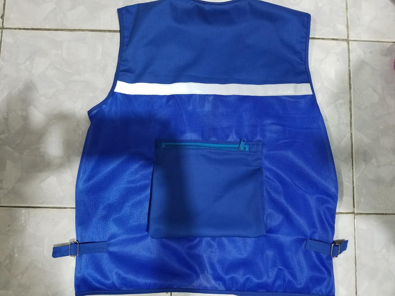 [HCM]Áo gile kỹ sư xanh dương cao cấp.