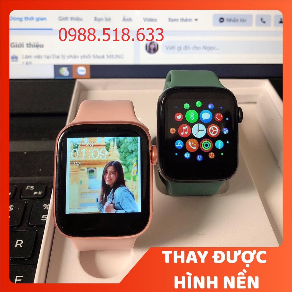 Đồng Hồ Thông Minh T500 Smart Watch Seri 5,6 - SMART WATCH T500 - Thay được hình nền tùy ý từ điện thoại -Thiết kế thời thượng,thông minh - Nghe gọi trực tiếp - Giao diện tổ ong - hỗ trợ tiếng Việt và nhiều tính năng khác