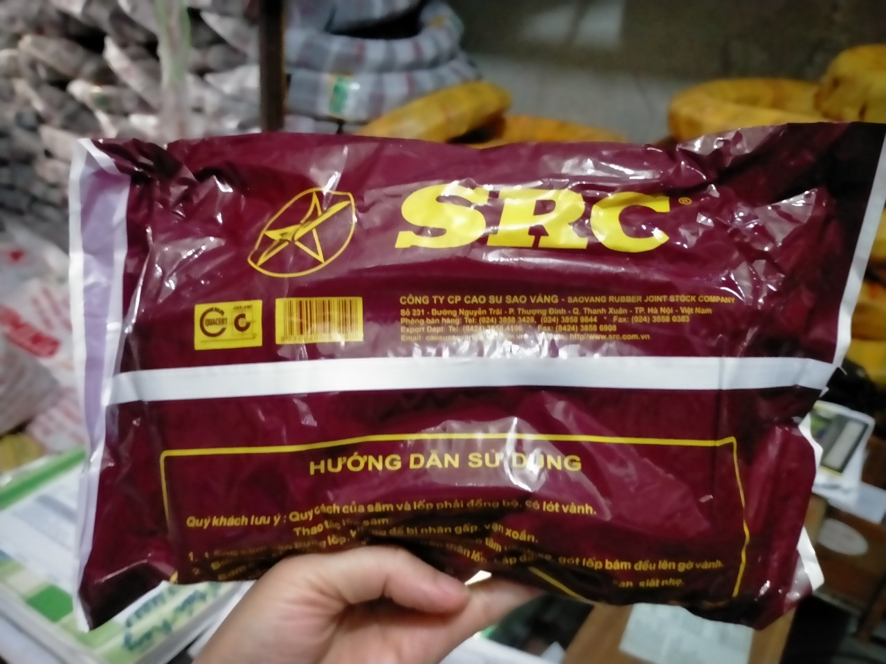 RUỘT (SĂM) XE MÁY MIN 300-18 SAO VÀNG