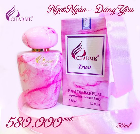 Nước hoa nữ charme trust 50ml chính hãng nước hoa pháp lưu hương lâu ngọt ngào sang trọng quyến rũ