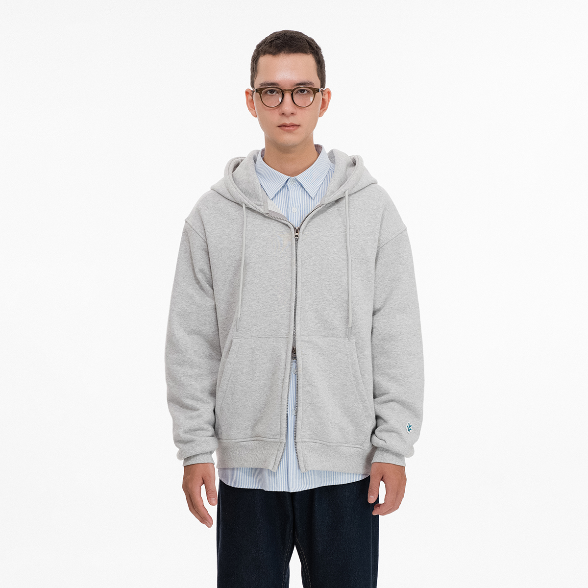Áo Hoodie Owlbrand Fullzip/ Xám