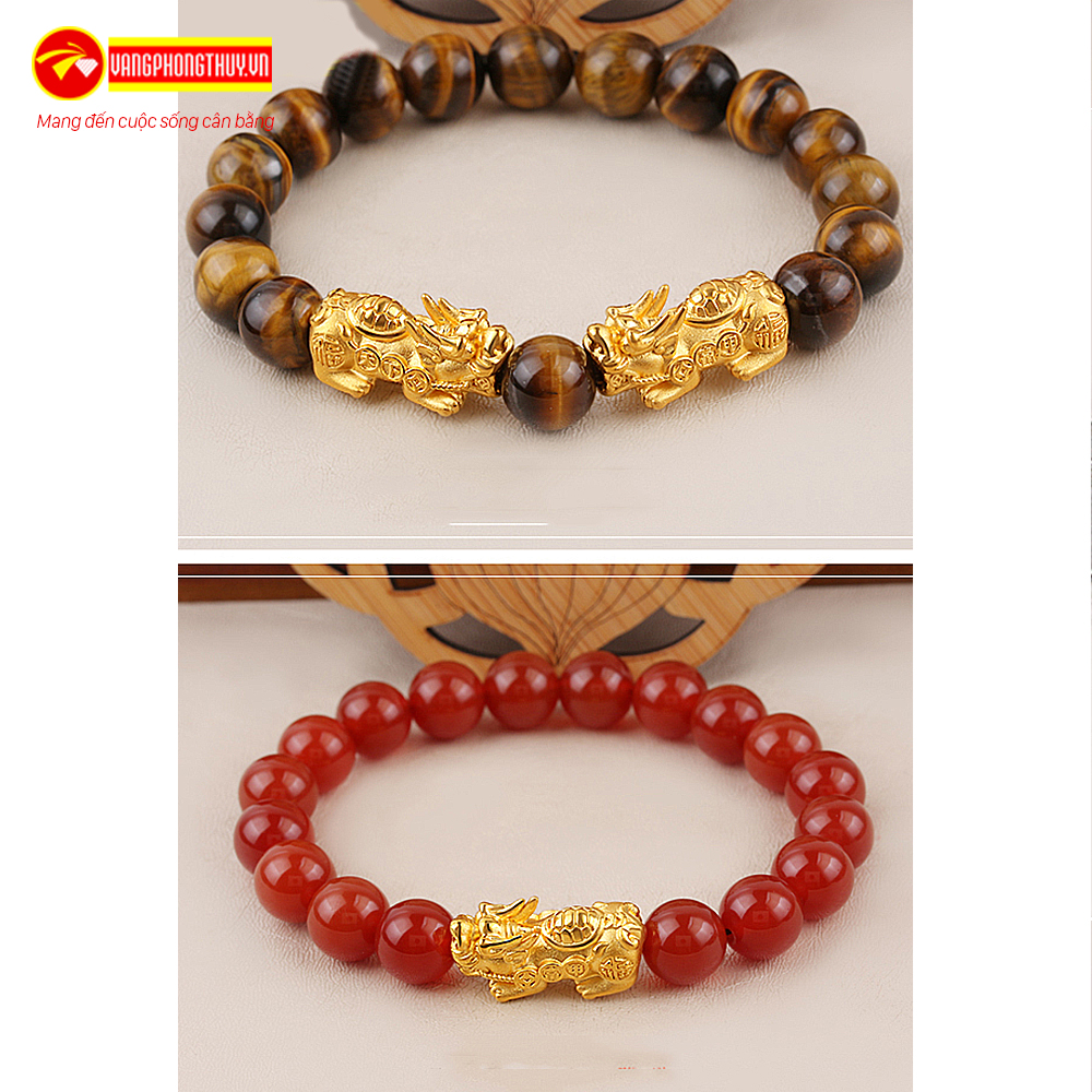 [HCM]Charm Tỳ Hưu Cõng Mai Rùa Vàng 24K - KIOJ