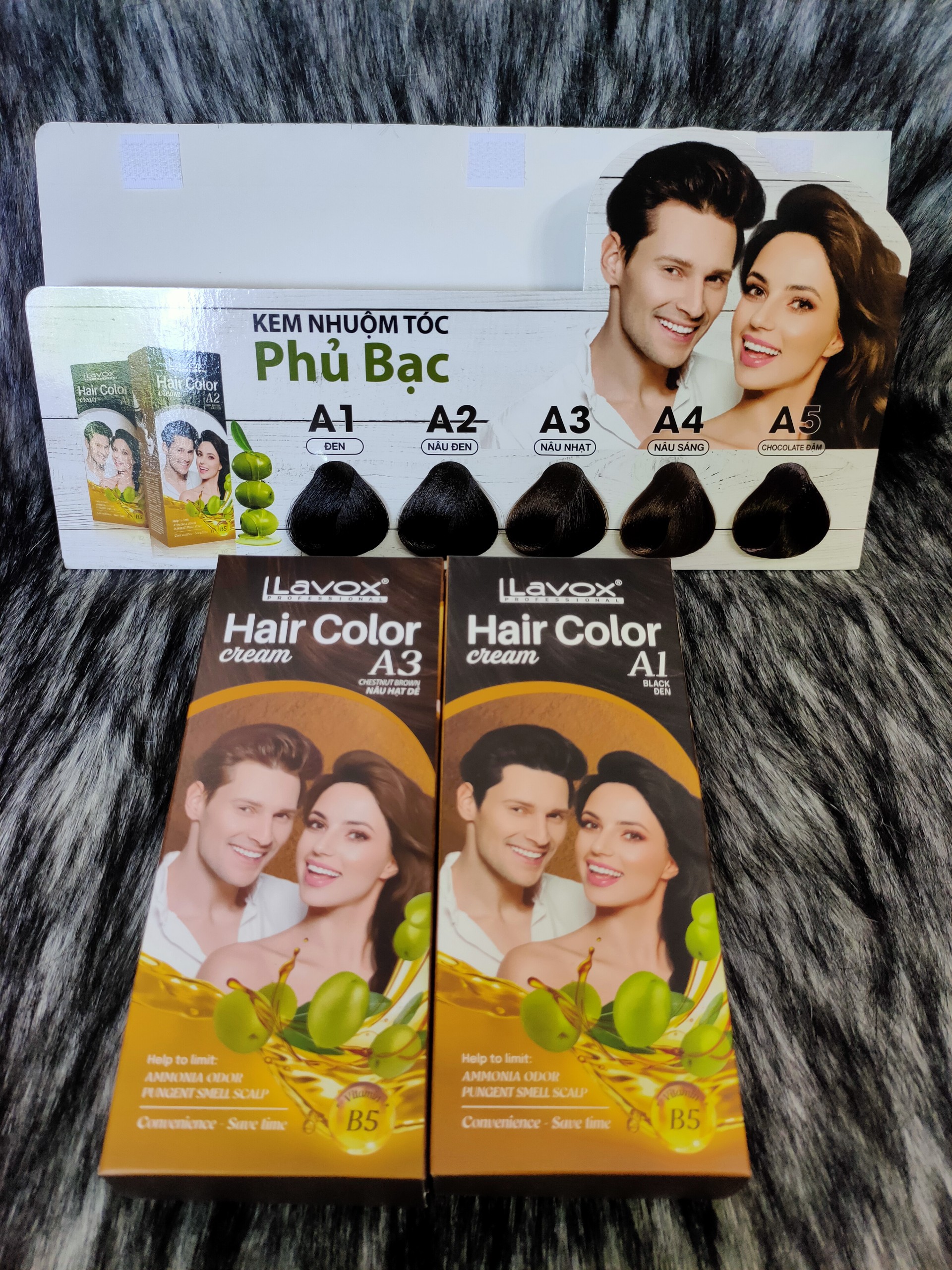 Nhuộm phủ bạc lavox