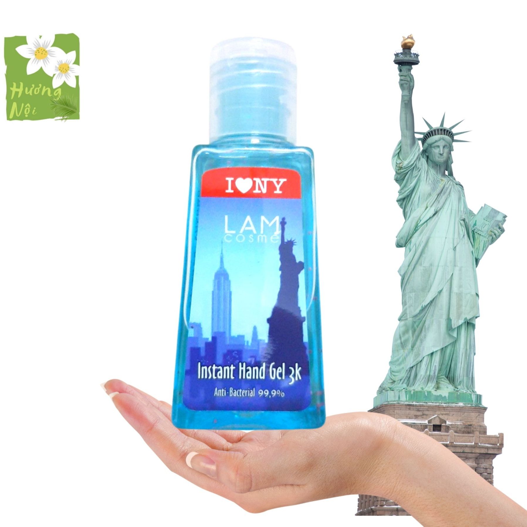[HCM]Gel rửa tay khô 3K LamCosmé INY 60ml (Hương nước hoa cho Nam)