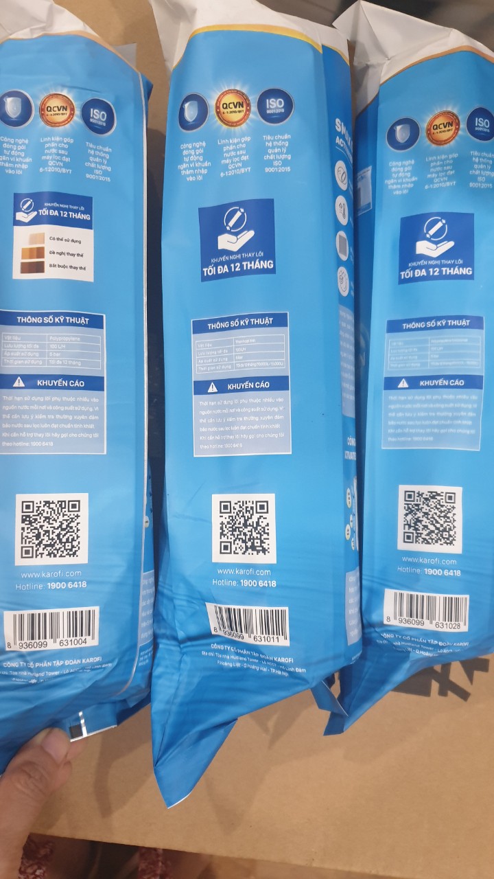 Combo 3 lõi lọc nước Karofi 1,2,3
