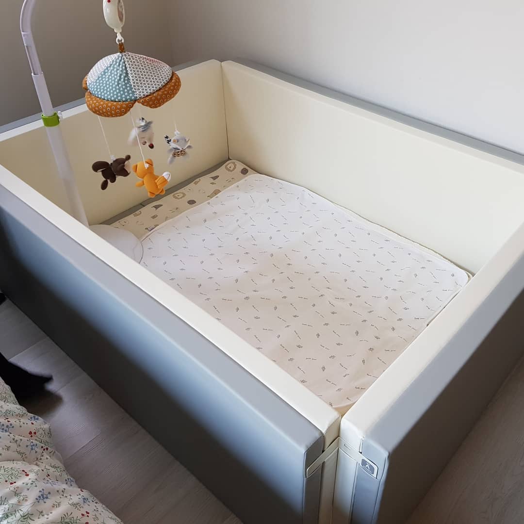 Giường Ngủ Cho Bé BonitaBeBe Bumper Bed Large 160*120*h50cm Đa Năng - Nhập Khẩu Chính Hãng HQ