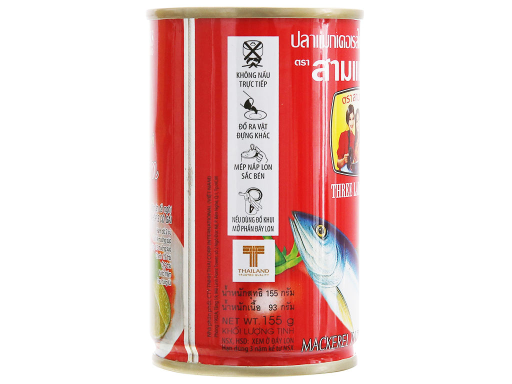 1 hộp Cá Mồi Ba Cô Gái 155g