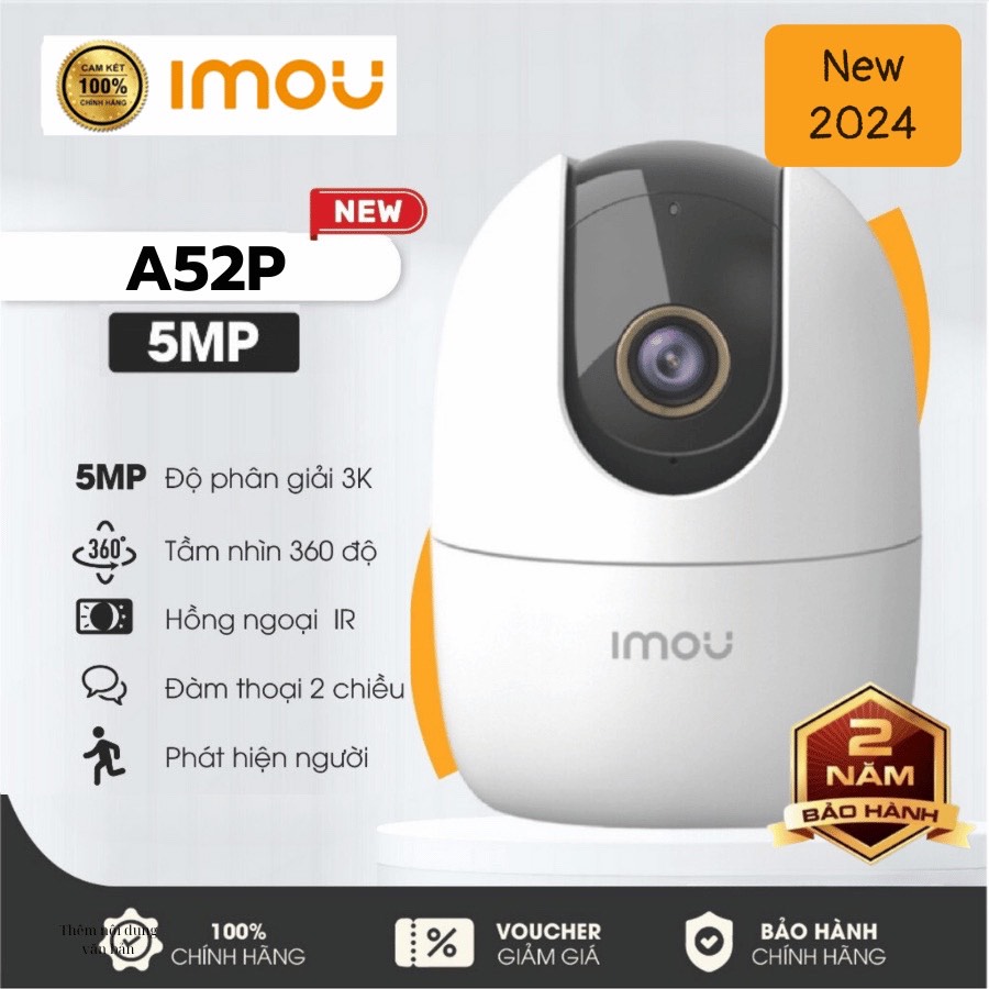 Camera IMOU A52P 5.0MP hoặc A32EP 3.0MP, Fullbox nguyên seal