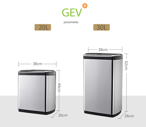 Thùng rác thông minh 30L GEV-H51-B