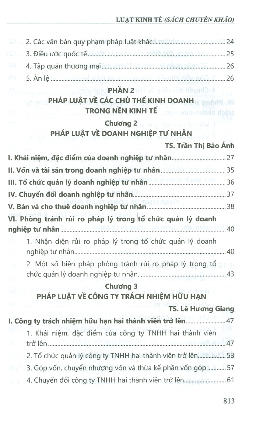 Luật Kinh Tế (Chuyên Khảo)
