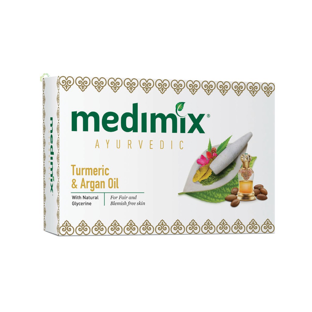 Set 3 Xà Phòng Medimix Nghệ & Dầu Argan ngừa mụn & thâm 125g