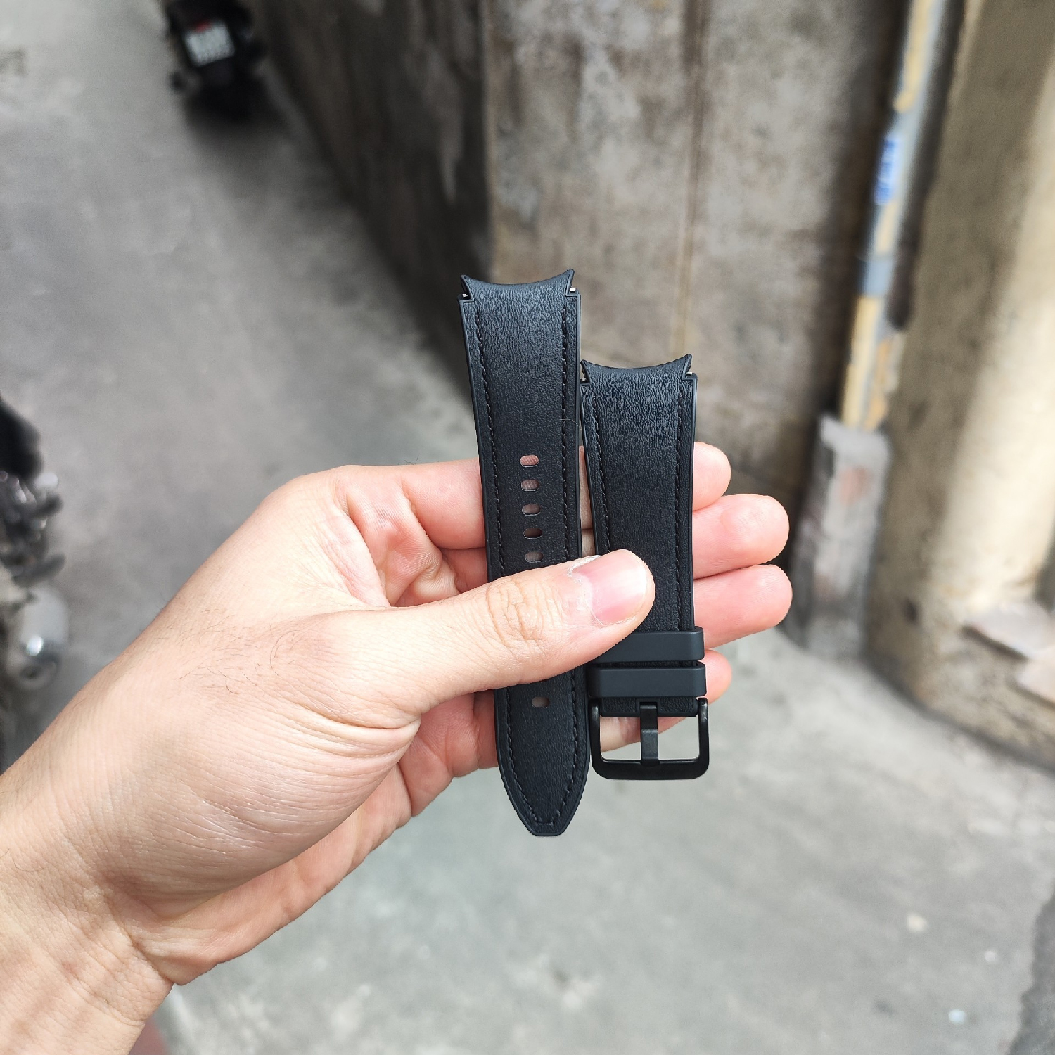 [Galaxy Wwatch 6,5,4] Dây đeo da Hybrid chính hãng Samsung Galaxy Watch 6,Galaxy Watch 5, Galaxy Watch 4