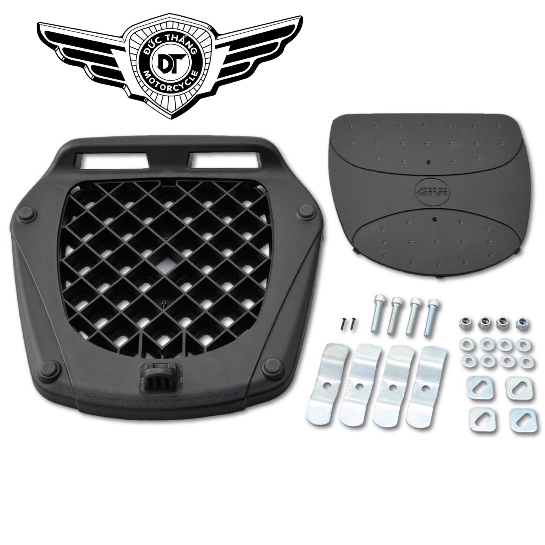 COMBO GIVI E43NTL + Tựa Lưng DT-BR08 + Đế MP70N