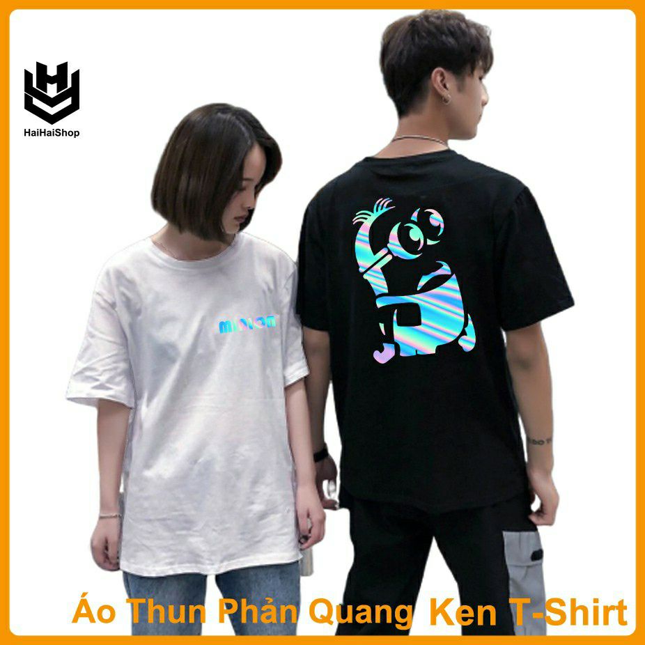 [HCM]Áo thun TAY NGẮN phản quang 7 màu Minion (CHỤP FLASH)(TAY LỠ IB)