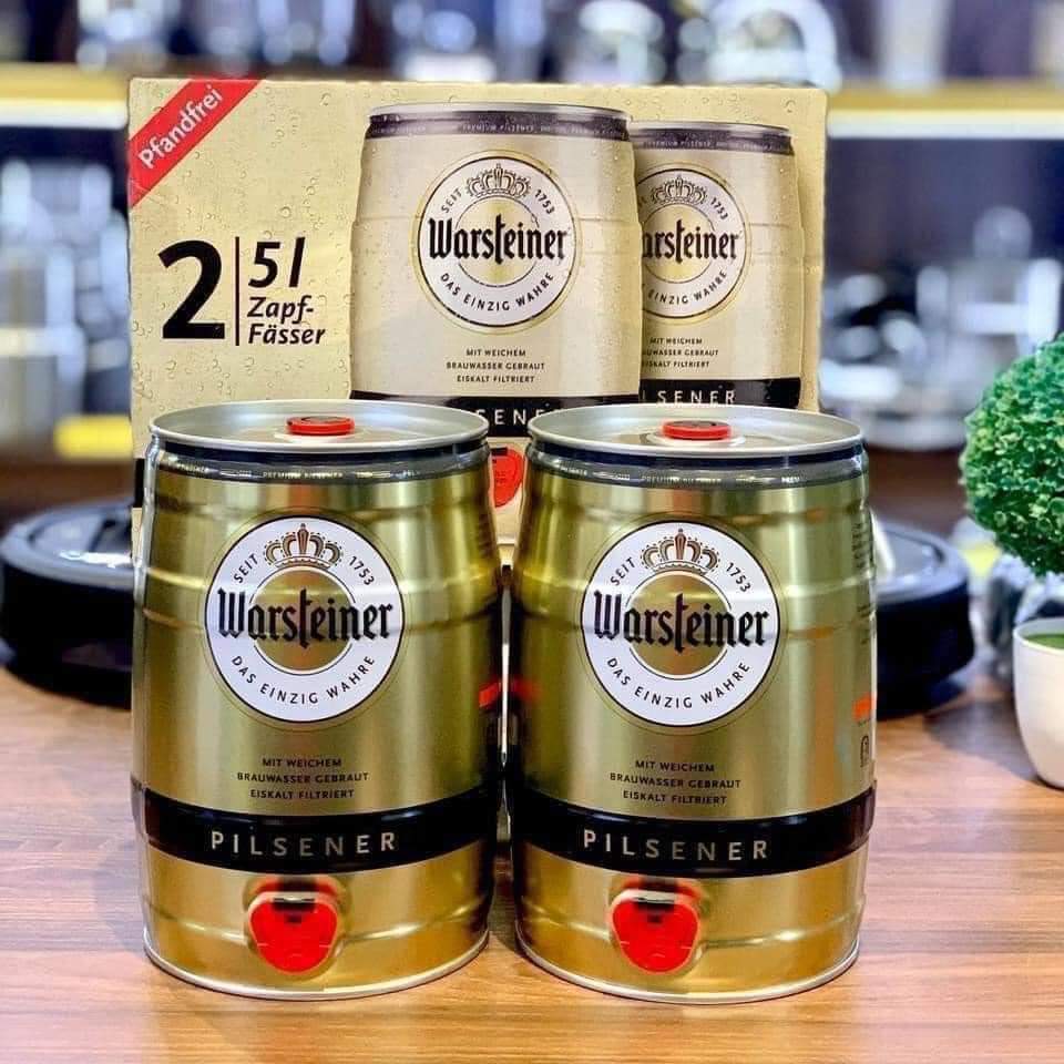 Bia Warsteiner Premium 4.8% Đức – Bom 5l