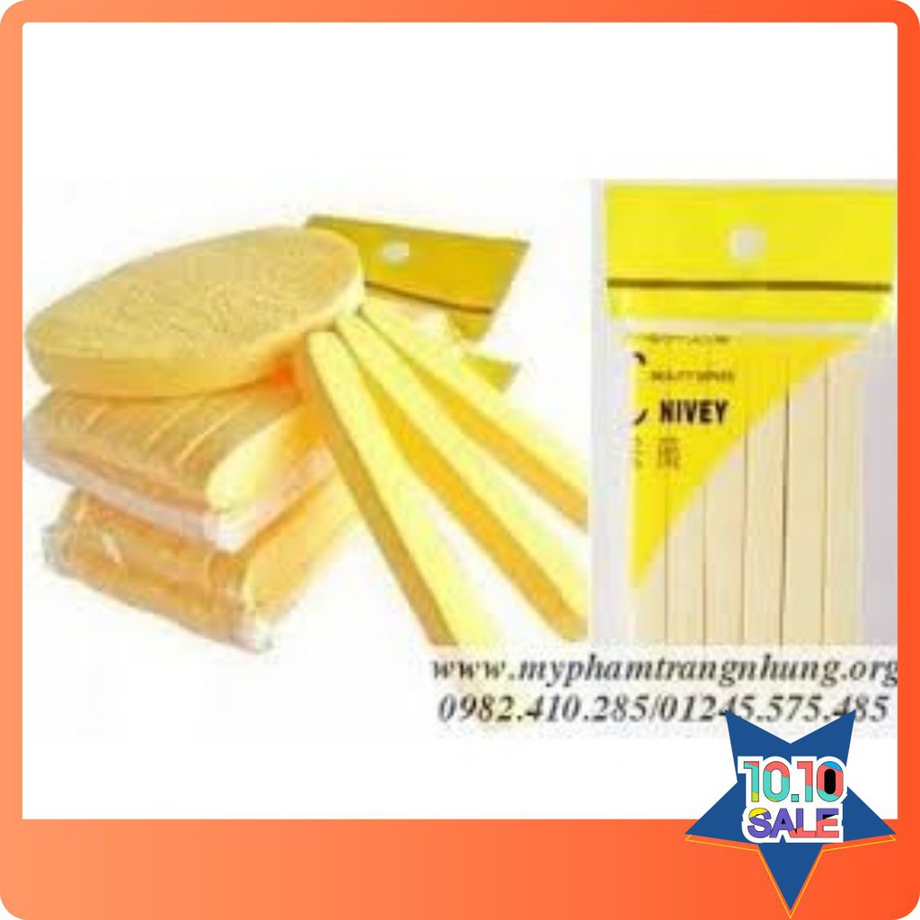 Bọt biển - bông nở rửa mặt Chivey 12 miếng Bb18