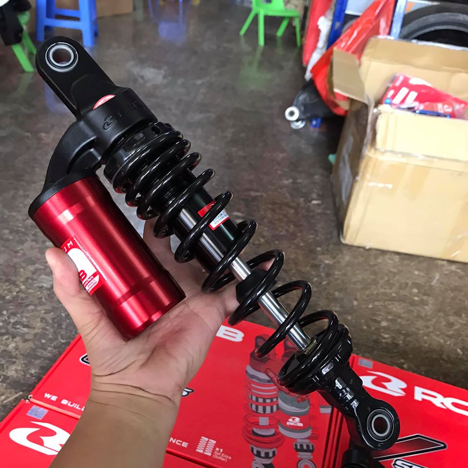 Phuộc sau bình dầu RCB gắn Wave, Dream MB2 Đen