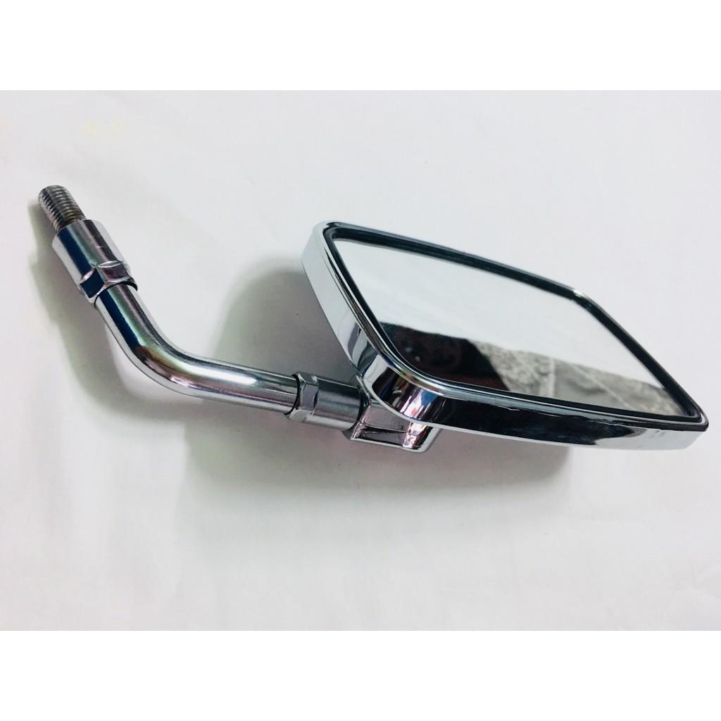 Kính Vuông Lớn xi Inox dành cho mọi loại xe máy