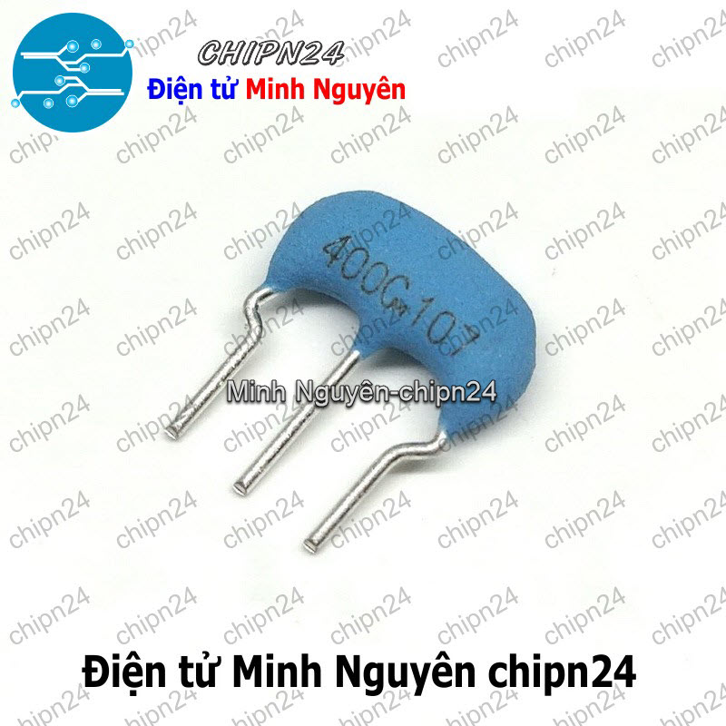 [3 con] (K340) Thạch anh 3 chân 4M (dùng cho máy giặt, điều hòa 4MHz) - HH006054