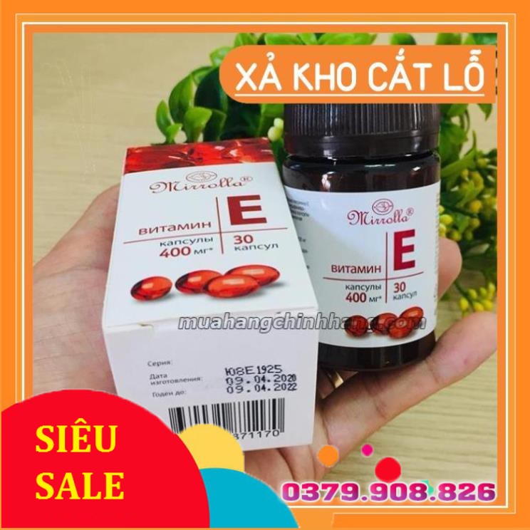 Vitamin e đỏ Nga Viên uống đẹp da vitamin đỏ Nga, hàm lượng 270 mg và 400mg