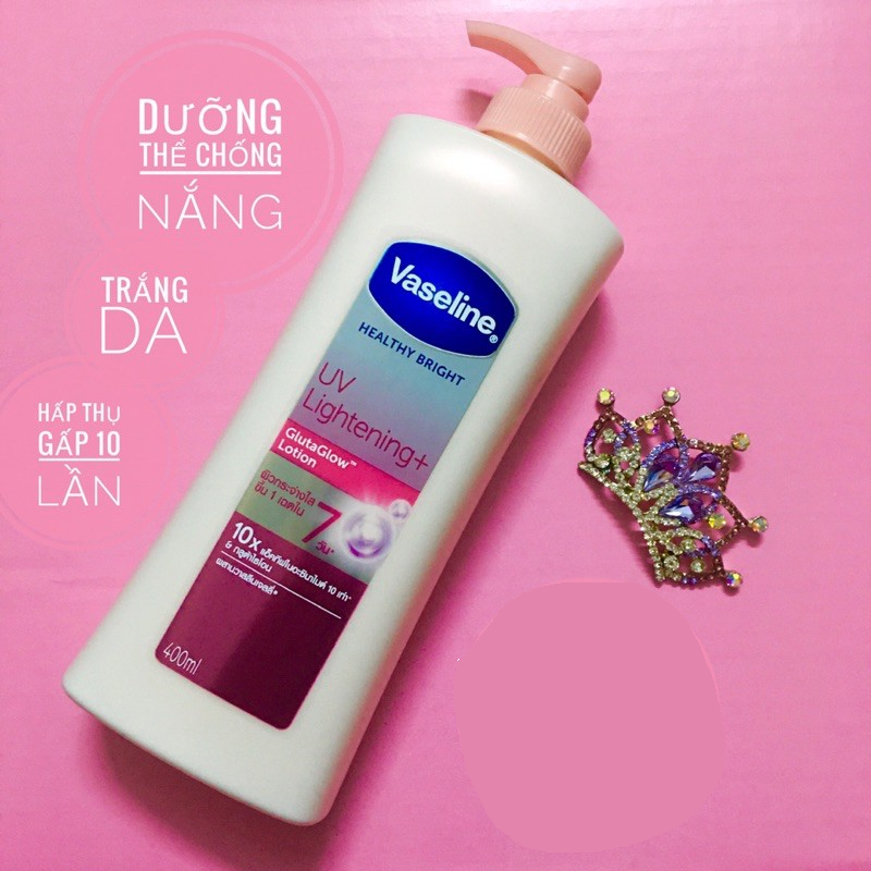 Sữa dưỡng thể trắng da Vaseline 400ml thailan
