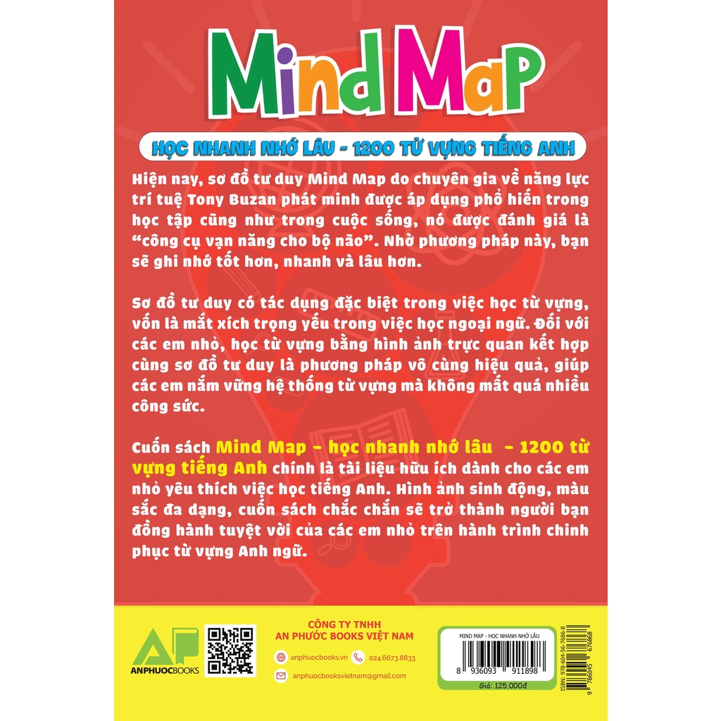 Mind Map 1200 Từ Vựng Tiếng Anh Cho Bé
